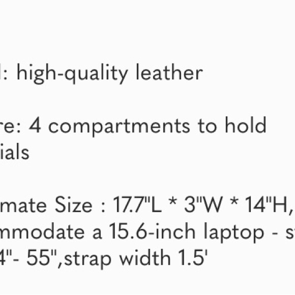 NEW Leather Briefcases 15.6 Inch - Picture 9 of 10